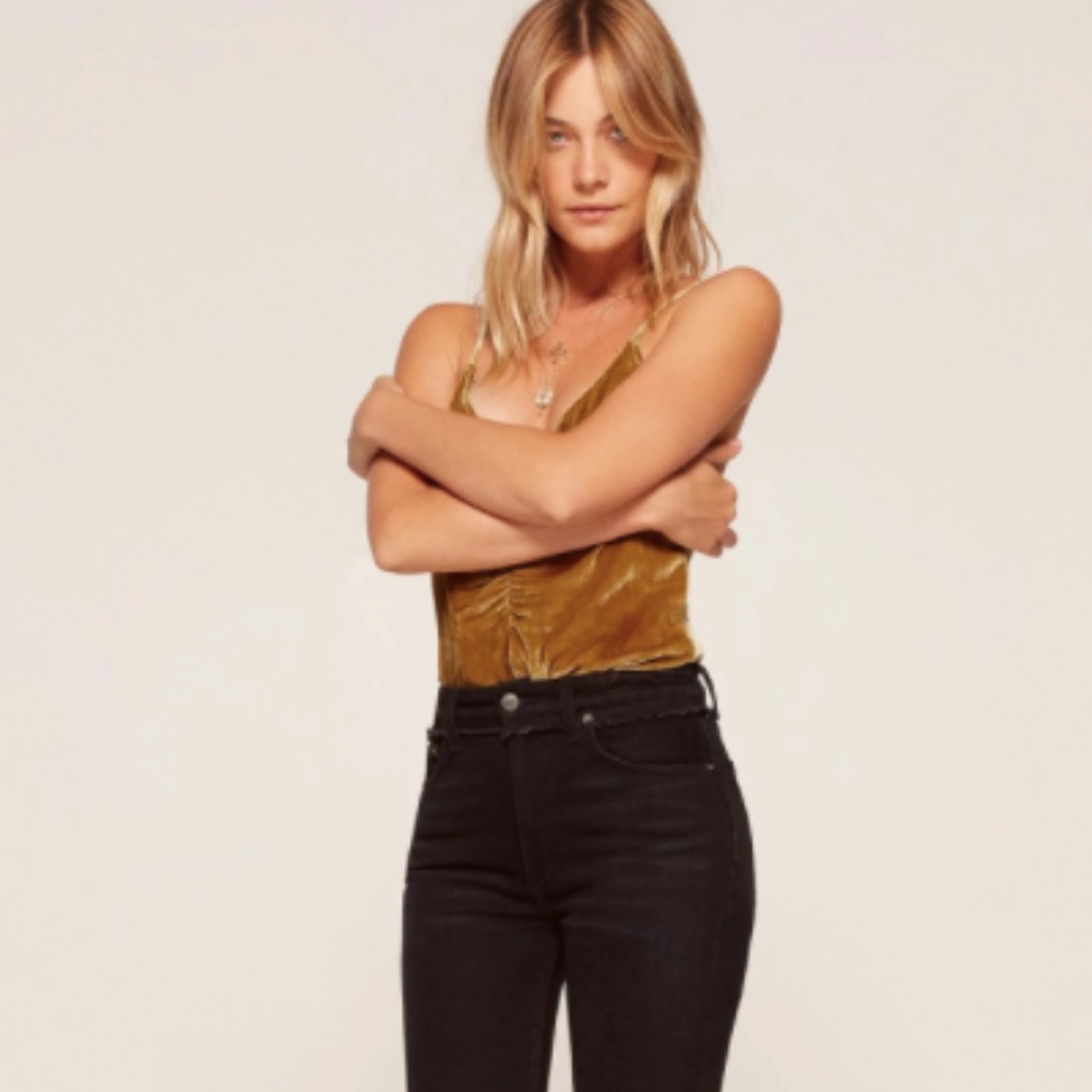 REFORMATION Julia High Cigarette Jean in Euphrates